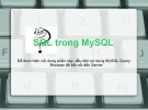 SQL trong MySQL