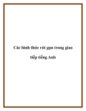 Các hình thức rút gọn trong giao tiếp tiếng Anh.