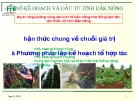 Đề tài " Nhận thức chung về chuỗi giá trị  và Phương pháp lập kế hoạch tổ hợp tác  "