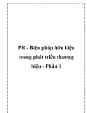 PR - Biện pháp hữu hiệu trong phát triển thương hiệu - Phần 1