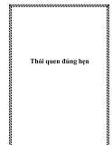 Thói quen đúng hẹn