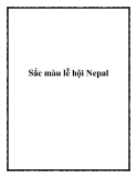 Sắc màu lễ hội Nepal