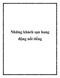 Những khách sạn hang động nổi tiếng