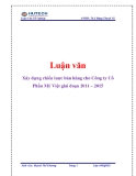  Luận văn: Xây dựng chiến lược bán hàng cho Công ty Cổ Phần Mỹ Việt giai đoạn 2011 – 2015