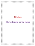 Tiểu luận:  Marketing phi truyền thống