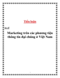 Tiểu luận:   Marketing trên các phương tiện thông tin đại chúng ở Việt Nam