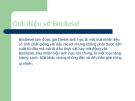 Giới thiệu về Biodiesel 