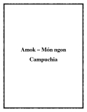 Amok – Món ngon Campuchia