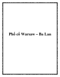 Phố cổ Warsaw – Ba Lan