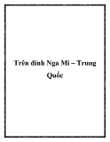 Trên đỉnh Nga Mi – Trung Quốc