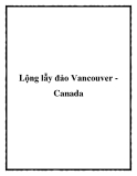 Lộng lẫy đảo Vancouver Canada