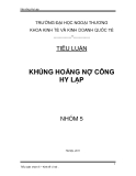 Tiểu luận:Nợ công Hy Lạp