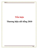 Tiểu luận: Thương hiệu nổi tiếng 2010