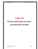  Luận văn: Văn hóa kinh doanh tại viettel – chi nhánh Hồ Chí Minh