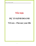 Tiểu luận: Dự án kinh doanh ViCorn – Flavour your life