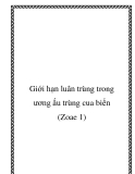 Giới hạn luân trùng trong ương ấu trùng cua biển (Zoae 1)