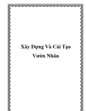 Xây Dựng Và Cải Tạo Vườn Nhãn