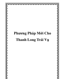 Phương Pháp Mới Cho Thanh Long Trái Vụ