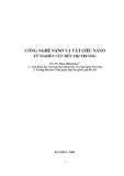 ĐỀ TÀI " CÔNG NGHỆ NANÔ VÀ VẬT LIỆU NANÔ  TỪ NGHIÊN CỨU ĐẾN THỊ TRƯỜNG  "