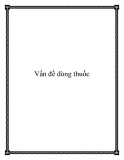 Vấn đề dùng thuốc