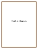 Chính tả tiếng Anh