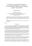 Báo cáo " Tìm hiểu công nghệ WCF( Windows Communication Foundation) và ứng dụng quản lý công ty DKT Nguyễn Xuân Kỳ "
