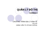 Bài giảng: Quản lý đô thị - Chương II (TS Võ Kim Cương)