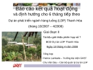 Dự án phát triển ngành hàng luồng (LDP) Thanh Hóa 