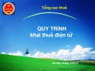 QUY TRÌNH khai thuế điện tử 