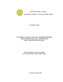 TRƯ NG . I H C AN GIANG KHOA NÔNG NGHI P – TÀI NGUYÊN THIÊN NHIÊNLÊ TRƯƠNG HI UTÁC . NG C A D CH CÚM GIA C M . N TÌNH HÌNH CHĂN NUÔI GIA SÚC, GIA C M HUY N CHÂU THÀNH T NH AN GIANGBÁO CÁO KHOÁ LU N T T NGHI P K SƯ NGÀNH PHÁT TRI N NÔNG THÔNAn Gian