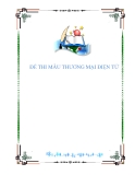 ĐỀ THI MẪU THƯƠNG MẠI ĐIỆN TỬ