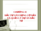 Kinh tế xây dựng và quản lý ( ĐH Nguyễn Tất Thành ) - Chương 2