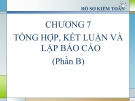 Kiểm toán phần 2 (ThS. Nguyễn Văn Thịnh) - Chương 7 