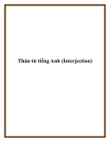 Thán từ tiếng Anh (Interjection)