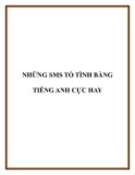 NHỮNG SMS TỎ TÌNH BẰNG TIẾNG ANH CỰC HAY