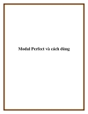 Modal Perfect và cách dùng