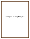 Những cặp từ trong tiếng Anh