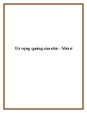 Từ vựng quảng cáo nhỏ - Nhà ở