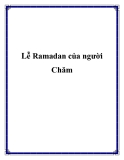 Lễ Ramadan của người Chăm