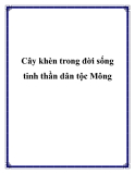 Cây khèn trong đời sống tinh thần dân tộc Mông