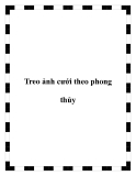 Phong thủy treo ảnh cưới