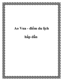 Ao Vua - điểm du lịch hấp dẫn