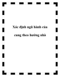 Xác định ngũ hành của cung theo hướng nhà