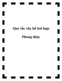 Quy tắc xây hồ bơi hợp Phong thủy