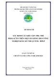 XÁC ĐỊNH CÁC KIỂU GEN THỤ THỂ PROLACTIN TRÊN MỘT SỐ GIỐNG HEO CÔNG NGHIỆP BẰNG KỸ THUẬT PCR - RFLP