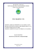KHẢO SÁT ẢNH HƯỞNG CỦA TIA GAMMA VÀ CHẤT ĐIỀU HOÀ SINH TRƯỞNG BA ĐẾN SỰ BIẾN ĐỔI KIỂU HÌNH CỦA CÂY GLOXINIA (Sinningia speciosa) IN VITRO