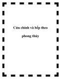 Cửa chính và bếp theo phong thủy