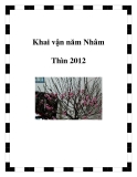 Khai vận năm Nhâm Thìn 2012