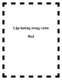 Lập hướng trong vườn Huế