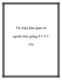 Tín hiệu khả quan từ nguồn tôm giống F1-V3VN